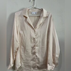 ASOS Cream Button-Down Shirt